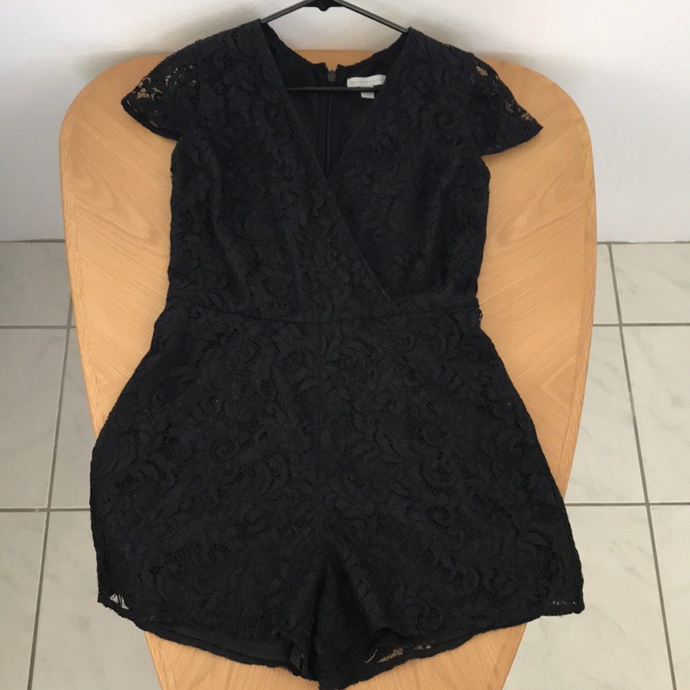 Black Lace Romper